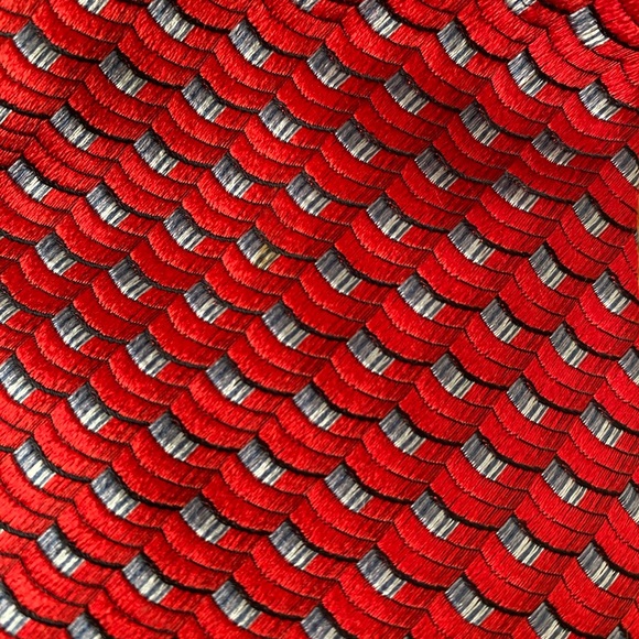 Ermenegildo Zegna Other - Ermenegildo Zegna Red and Blue Silk Jacquard 3.5” Tie
